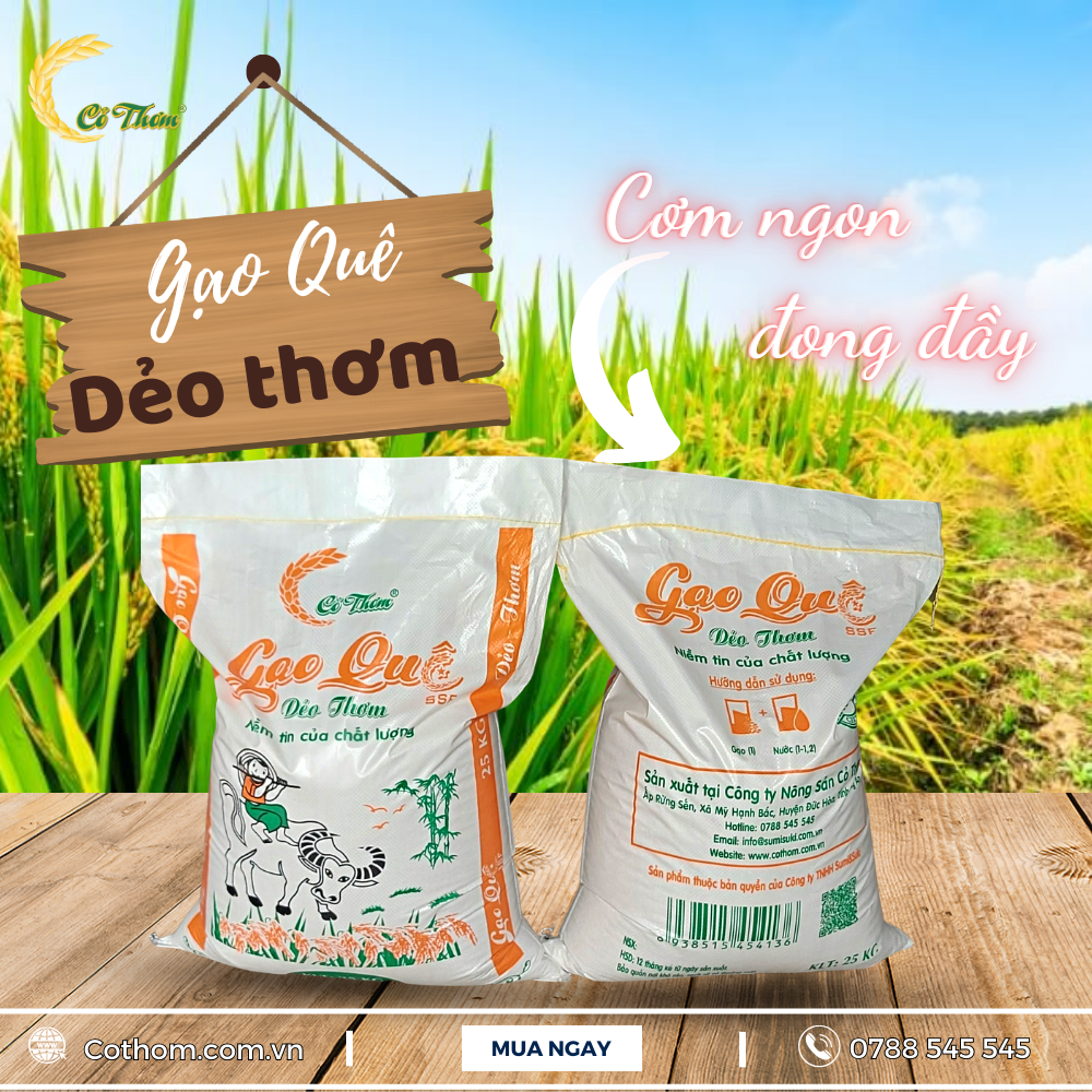 Gạo Quê Dẻo Thơm - GQT10